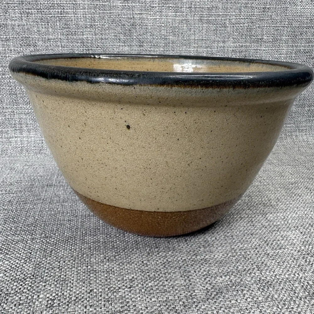 Monroe Salt Works Rooster Salt Glazed Stoneware‎ Mixing Bowl Maine USA 7.5